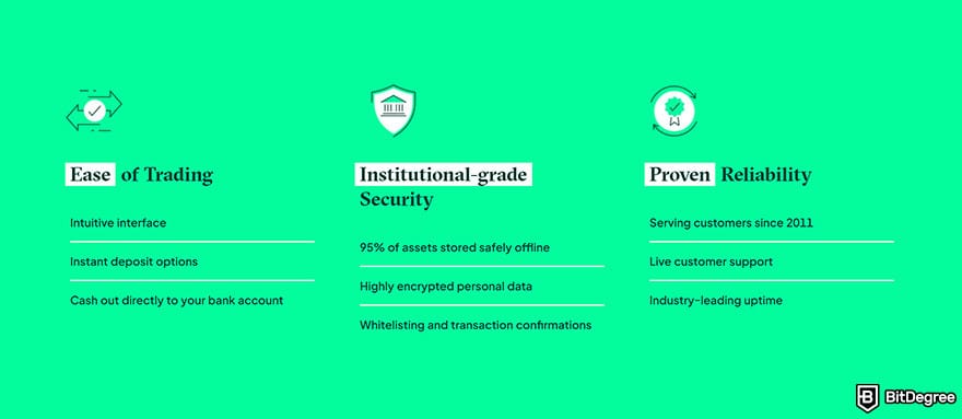 Best cryptocurrency exchange: Bitstamp features.