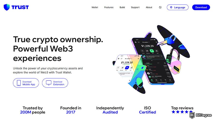 Best cryptocurrency wallet: Binance Trust wallet.