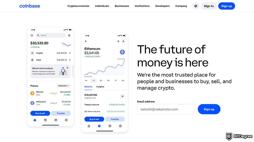 Best cryptocurrency wallet: Coinbase.