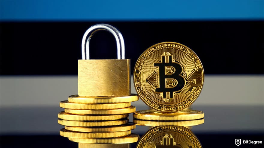 Best cryptocurrency wallet: lock and Bitcoin coins.