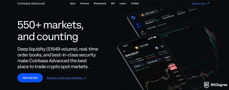 Coinbase review: Advanced platform.