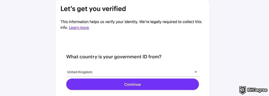 Kraken review: choose document type and country. Kraken review: choose document type and country.