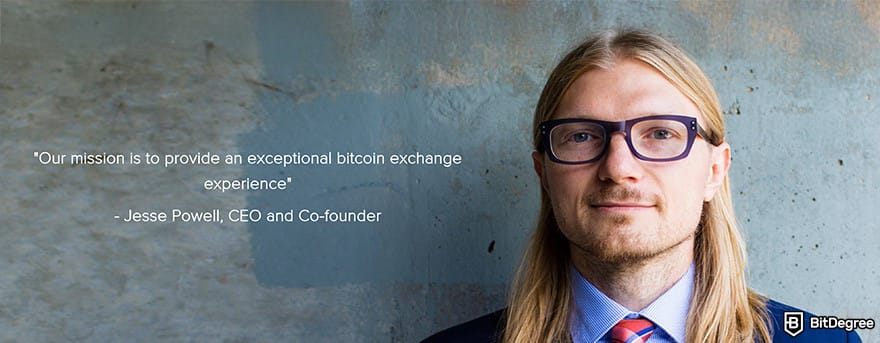 Kraken Review: Jesse Powell quote from Kraken's About page, 2017. Kraken Review: Jesse Powell quote from Kraken's About page, 2017.